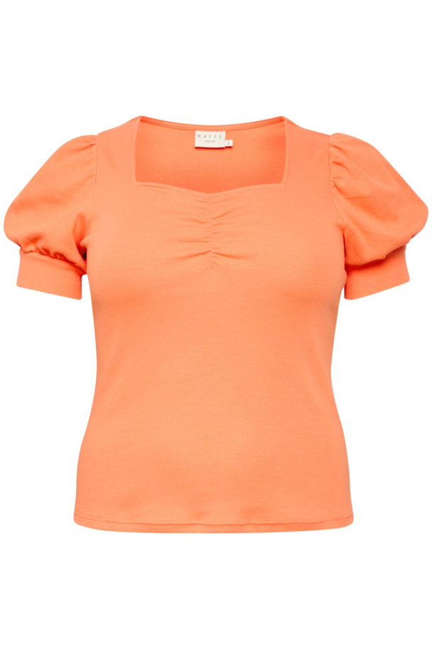 Kaffe Curve Carina topp i ribbestrikk - Image 4