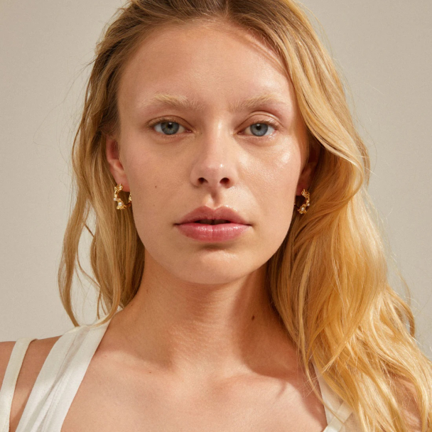 Pilgrim Raelynn guldbelagte øreringer - Image 3