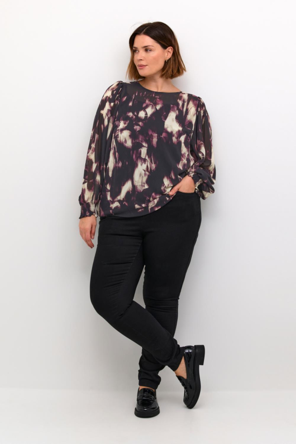 Kaffe Curve Nour bluse i chiffon - Image 2