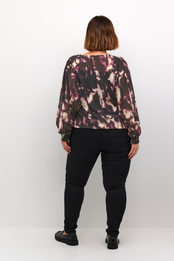 Kaffe Curve Nour bluse i chiffon - Image 3