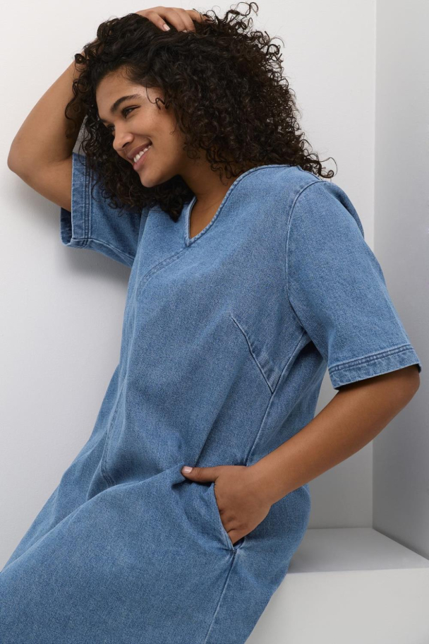 Kaffe Curve Nicole denimkjole - Image 7