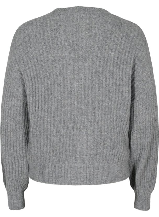 Zizzi caComfy ribbestrikket cardigan - Image 5