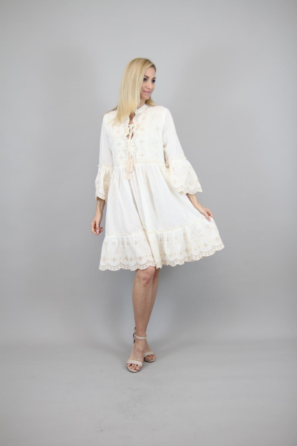 Marc Lauge Boho Doll kjole med broderier - Image 3