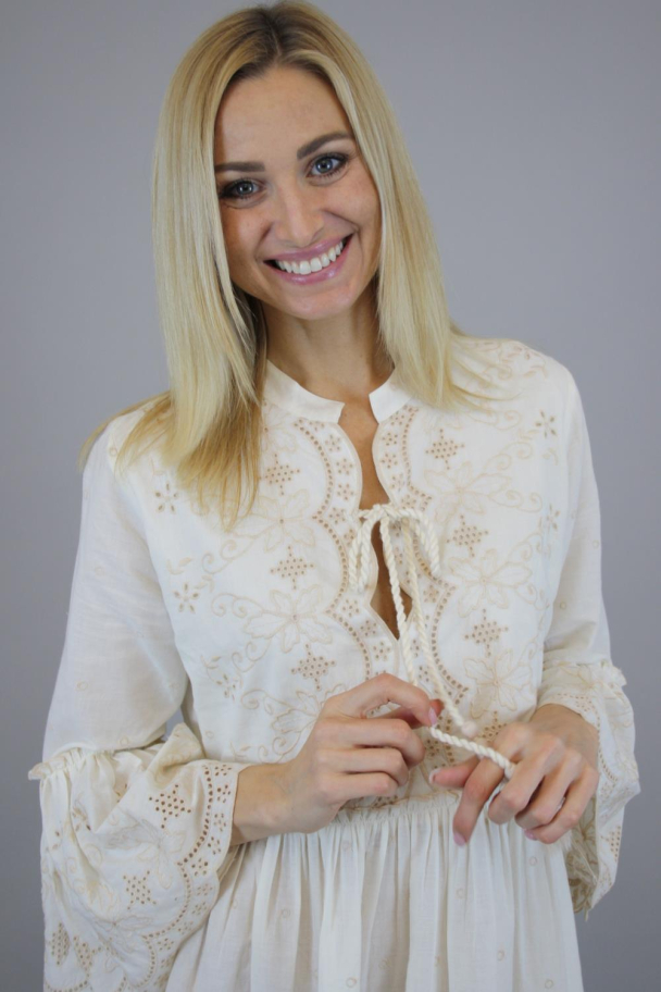 Marc Lauge Boho Doll kjole med broderier - Image 5