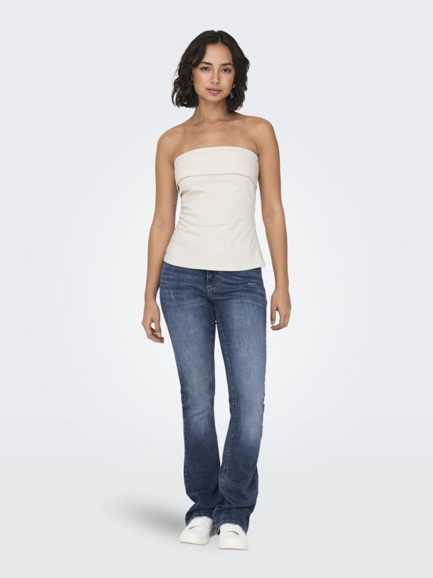 Only Blush midwaist flared jeans - Image 3