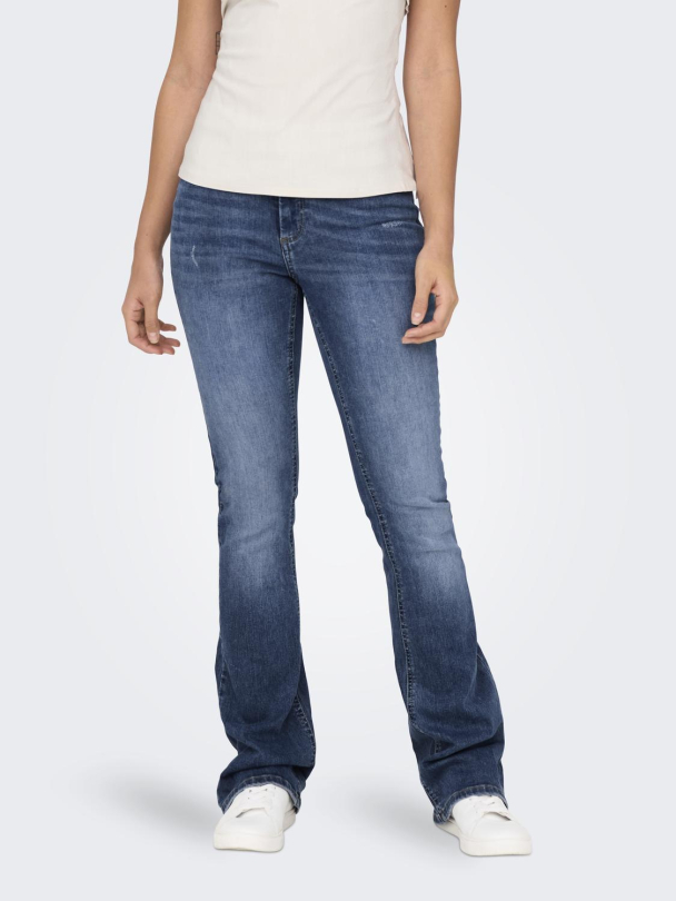 Only Blush midwaist flared jeans - Image 4