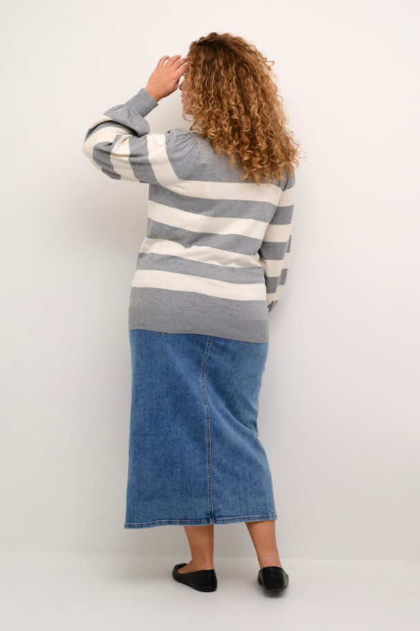 Kaffe Curve Malia stripete genser - Image 3