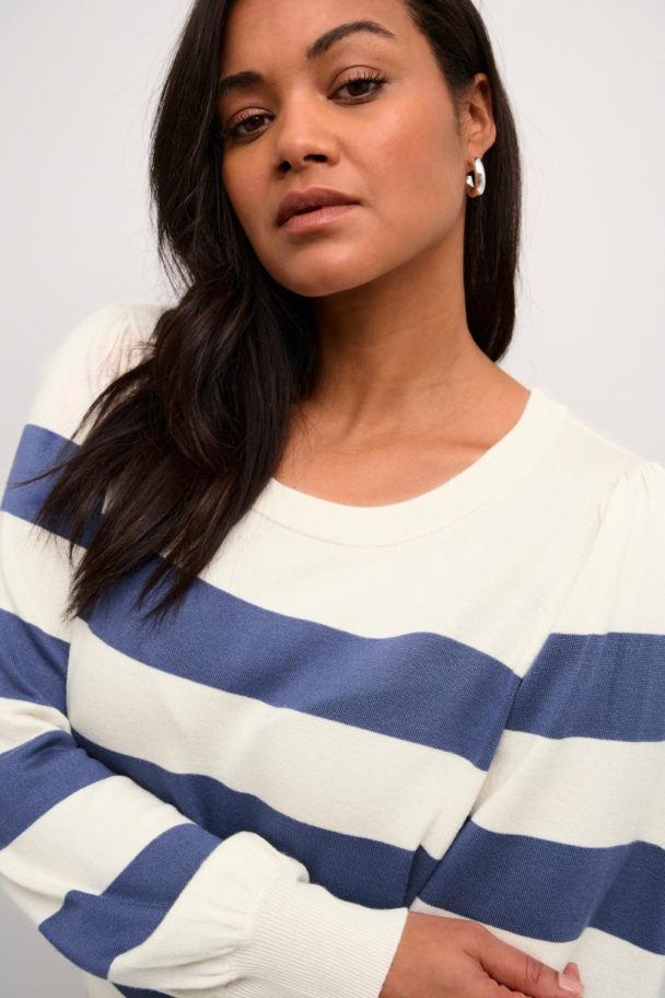 Kaffe Curve Malia stripete genser - Image 6