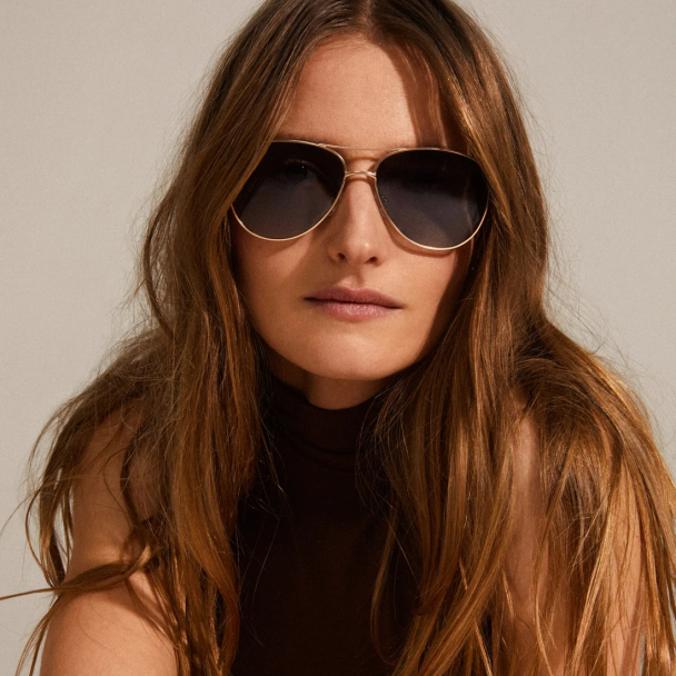 Pilgrim Nani pilot gullbelagte solbriller - Image 4