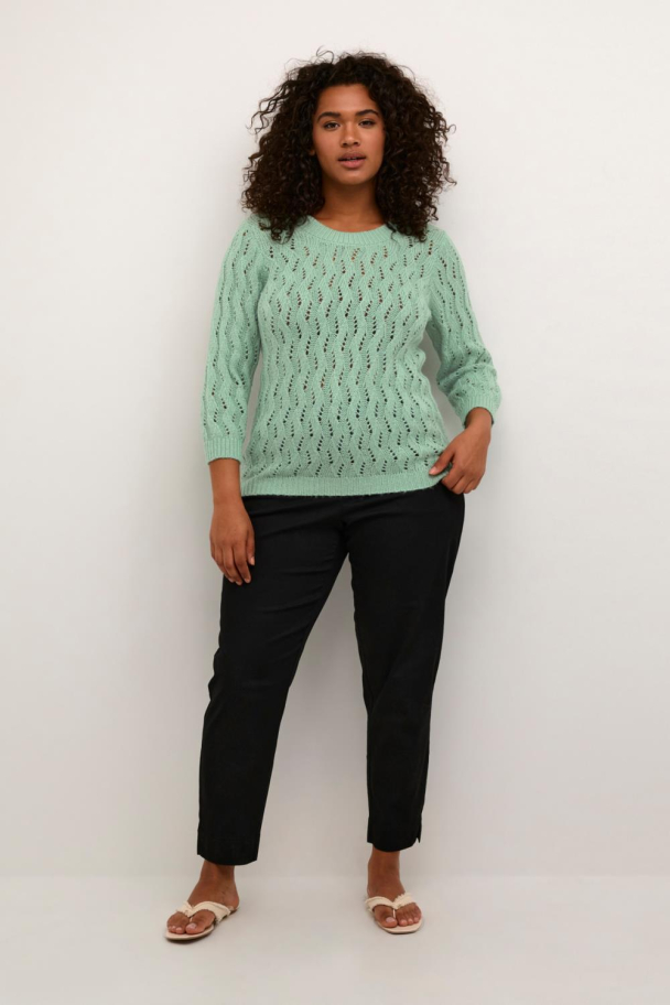 Kaffe Curve Lana strikket genser med 3/4 arm - Image 3
