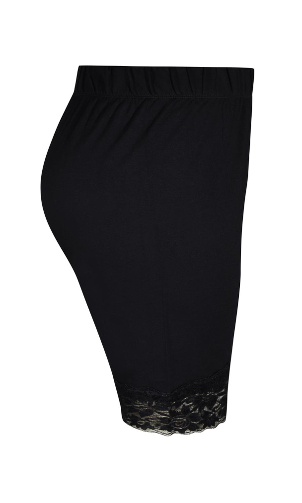 Zhenzi Kant sykkelshorts med blondekant - Image 3