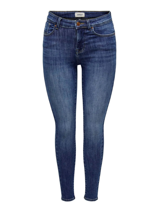 onlPower life midwaist skinny jeans med push up - Image 4