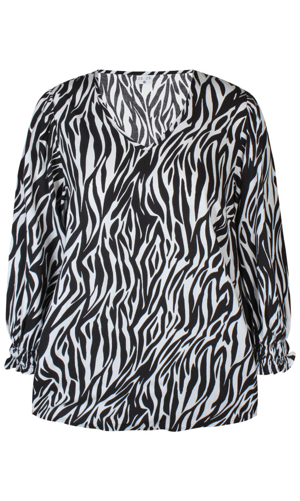 Ze-Ze Rita bluse med 3/4-dels arm - Image 4