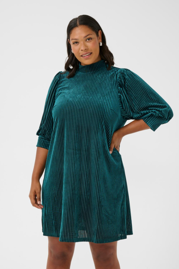 Kaffe Curve Cacanna fløyelskjole - Image 3