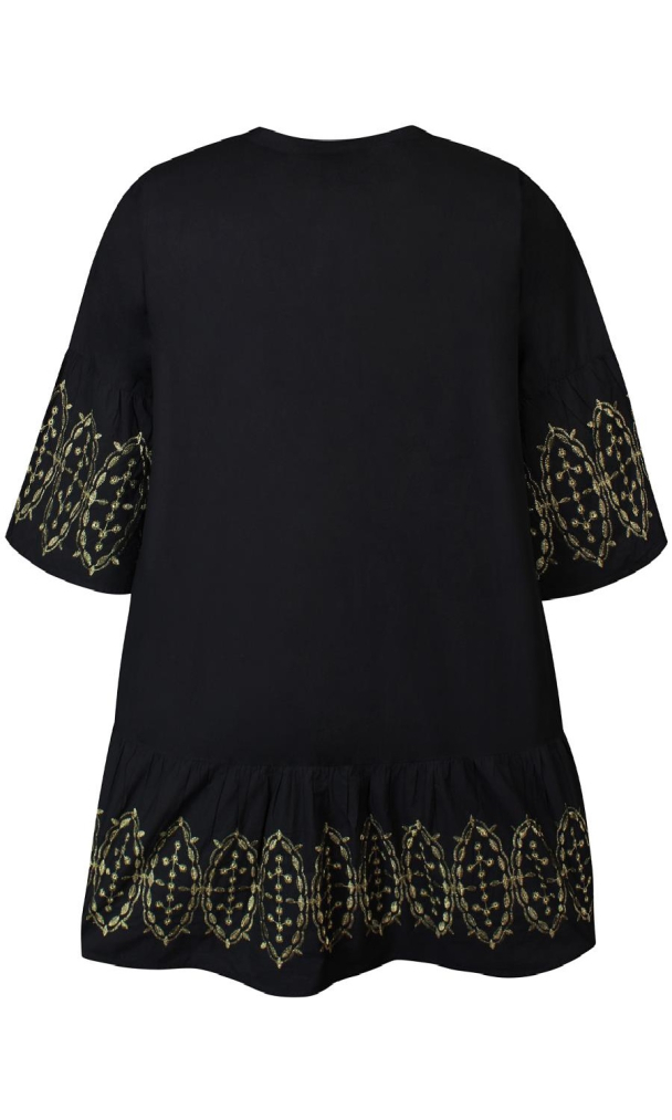 Zhenzi Hallie tunikakjole med 3/4 ermer - Image 4