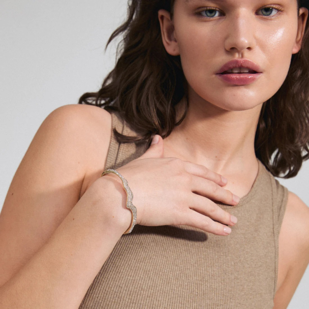 Pilgrim Connect gullbelagt krystallarmbånd - Image 3