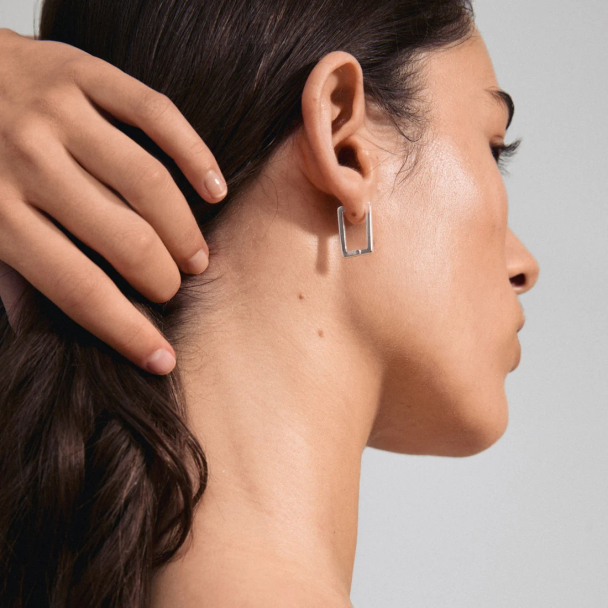 Pilgrim Feel sølvbelagte øredobber - Image 3