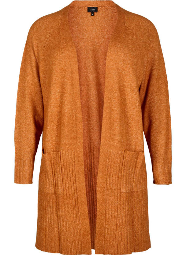 Zizzi caVista lang cardigan med lommer - Image 4