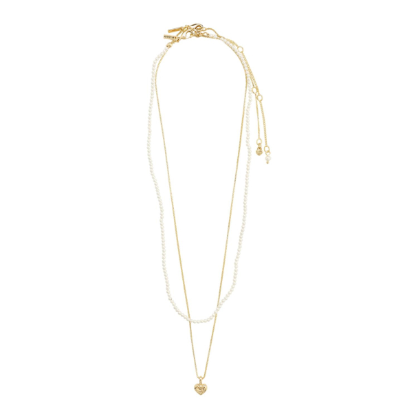 Pilgrim Arlet 2-i-1 gullbelagt halskjede sett - Image 2