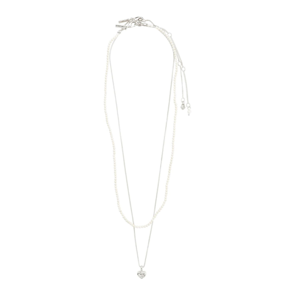Pilgrim Arlet 2-i-1 sølvbelagt halskjede sett - Image 2