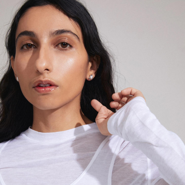 Pilgrim Inaya sølvbelagte øredobber - Image 3