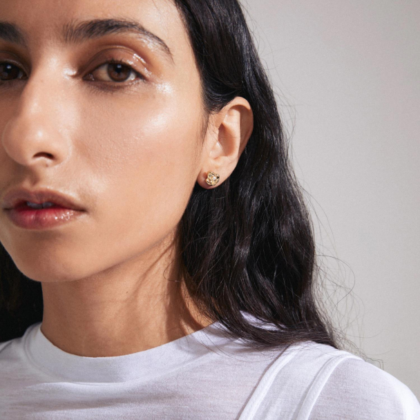 Pilgrim Inaya gullbelagte øredobber - Image 3