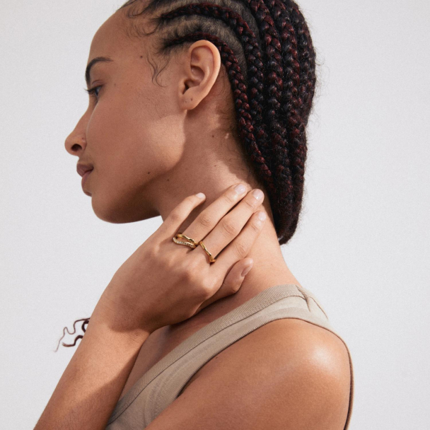 Pilgrim True gullbelagt 3-i-1 ringer - Image 3