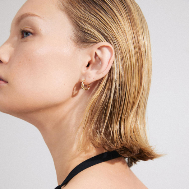 Pilgrim Trust gullbelagte øreringer - Image 4