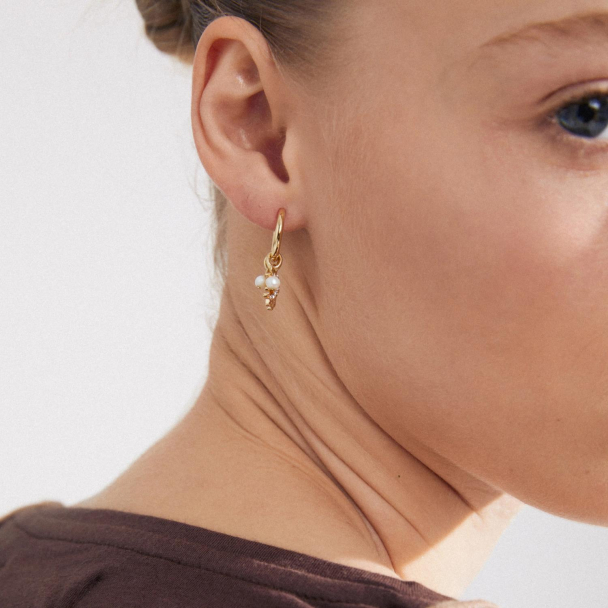 Pilgrim Prucence gullbelagte øreringer - Image 2