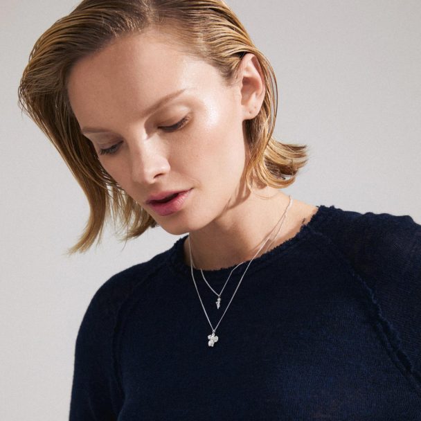 Pilgrim Zhuri 2-i-1 sølvbelagt halskjede sett - Image 5