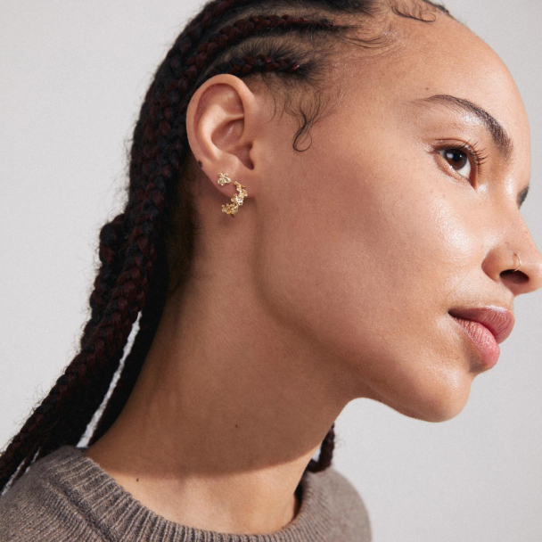 Pilgrim Zhuri 2-i-1 gullbelagt øreringer - Image 3