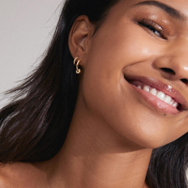 Pilgrim Scottie 2-i-1 gullbelagte øreringer - Image 3