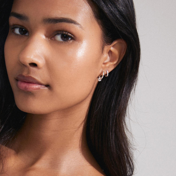 Pilgrim Scottie 2-i-1 sølvbelagte øreringer - Image 3