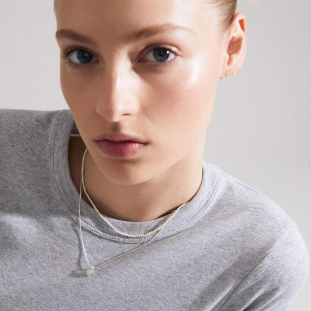 Pilgrim Arlet 2-i-1 sølvbelagt halskjede sett - Image 5