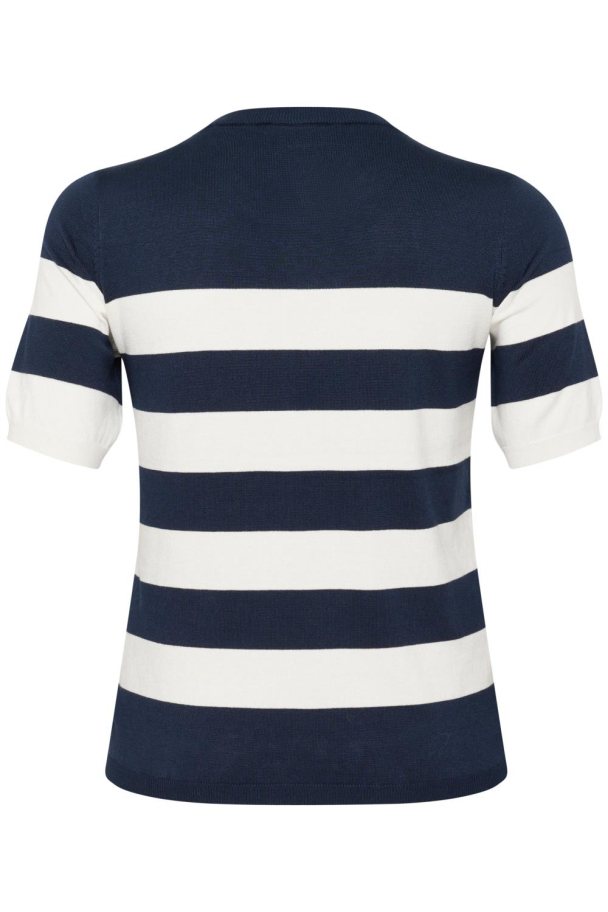 Kaffe Curve Lizzy kortermet stripete genser - Image 5