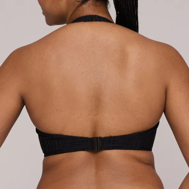 Kiruna, padded balcony bikini top, black - Image 10