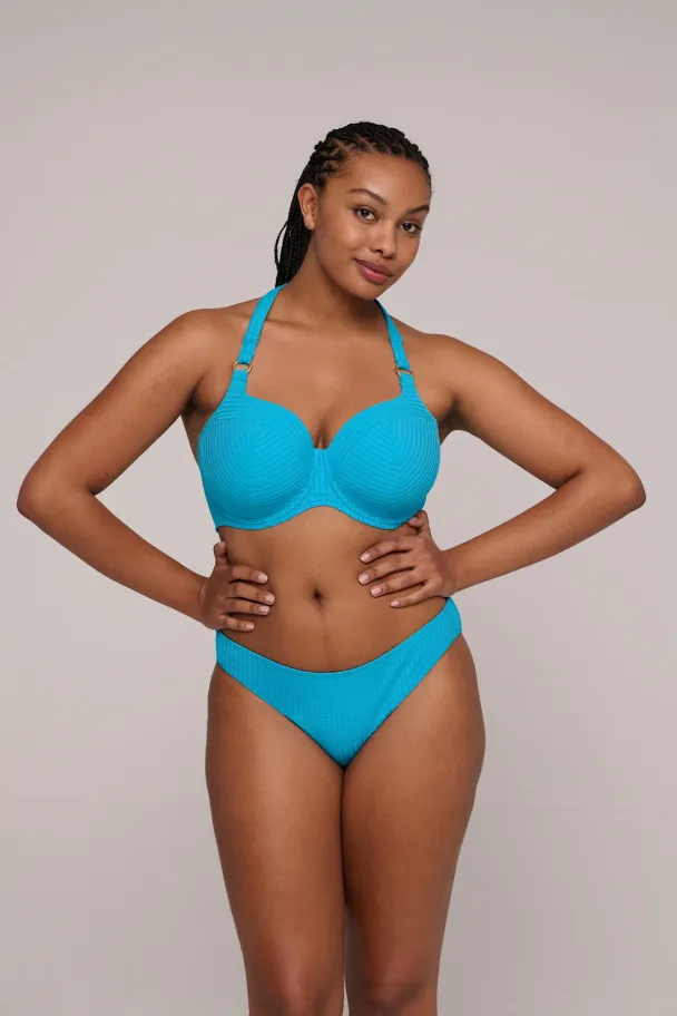 Kochi, padded hart shape bikini top, sea breeze - Image 2