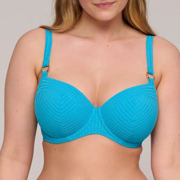 Kochi, padded hart shape bikini top, sea breeze - Image 1