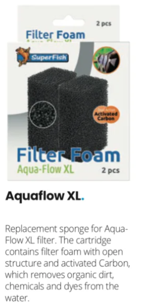 Aqua Flow XL / Filter Foam / 2pk