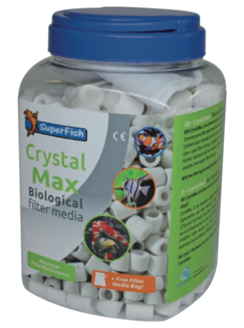 Filtermedie Akvarie / Crystal Max 1 liter + filterbag