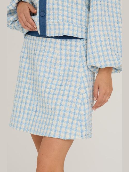 Liberta Skirt - White/Blue