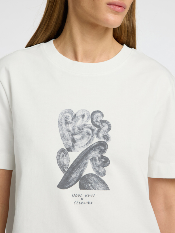 SELECTED FEMME Boxy Print Tee - Image 2