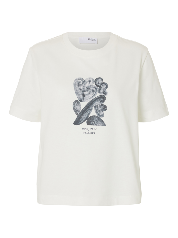 SELECTED FEMME Boxy Print Tee - Image 1