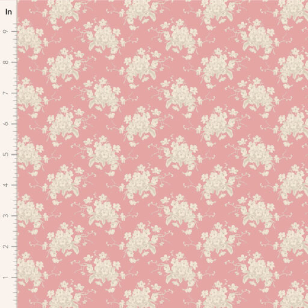 Sunday Brunch White Flower Pink