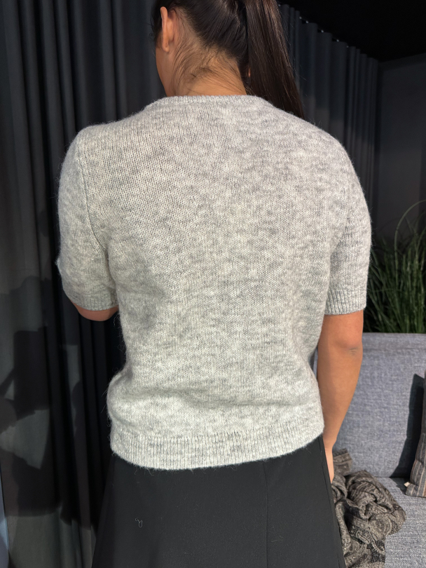 Annika Cardigan - Light Grey Melange  - Image 3