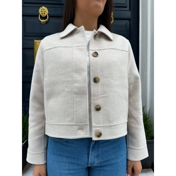 Doreen Short Lano Handmade Jacket - Birch
