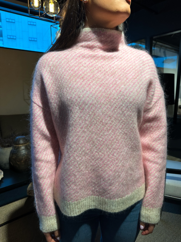 Capella Knit T-Neck - Pink Cosmos - Image 4