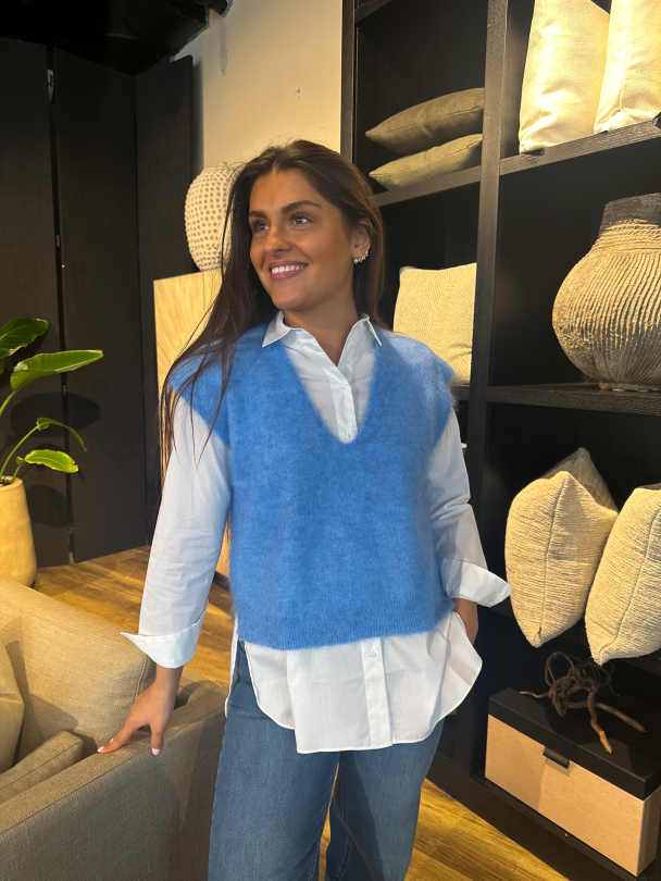 Camryn Knit Vest - Marina - Image 3