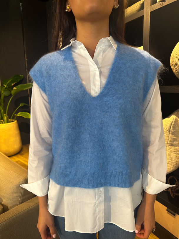 Camryn Knit Vest - Marina - Image 1