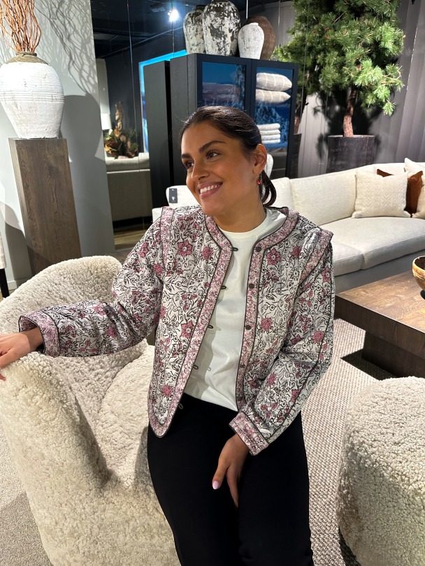 Paula Padded Jacket - Star White/Paula Print - Image 2